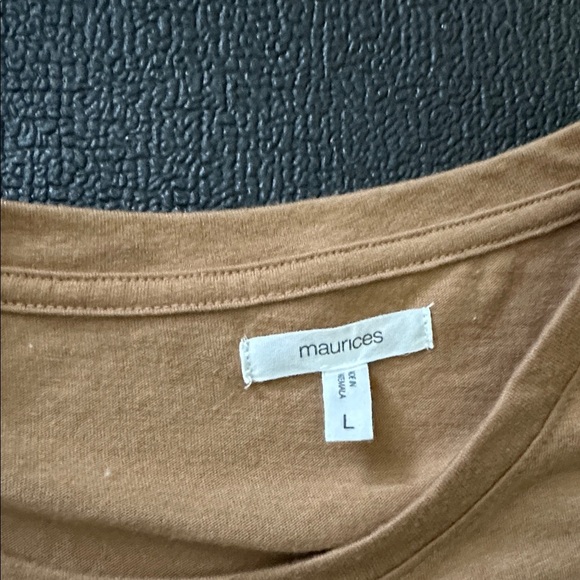 Maurices Brown Graphic Tee grateful heart size large - Picture 3 of 6